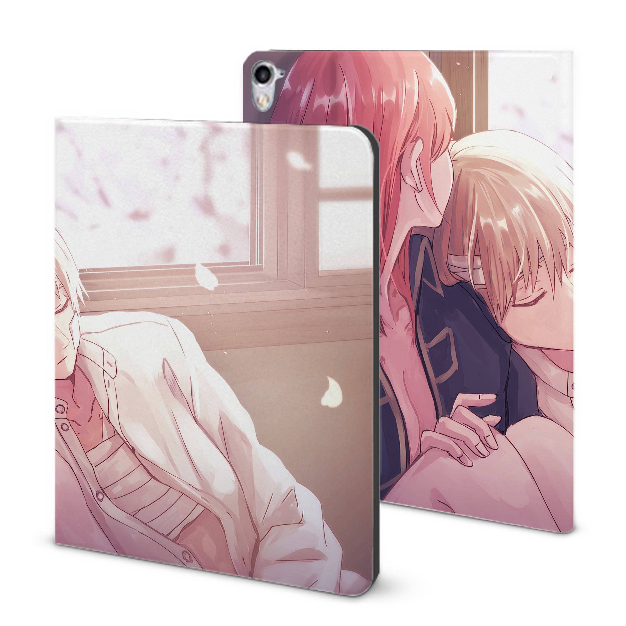 ぎんたま 坂田銀時（さかたぎんとき） 神楽 志村新八（しむら しんぱち） GINTAMA Sakata Gintoki Kagura Shimura Shinpachi IPad ケース ブック型 PUレザー TPU 耐衝撃 軽量 薄型 ペン収納なし 全面保護 IPad 各モデル対応